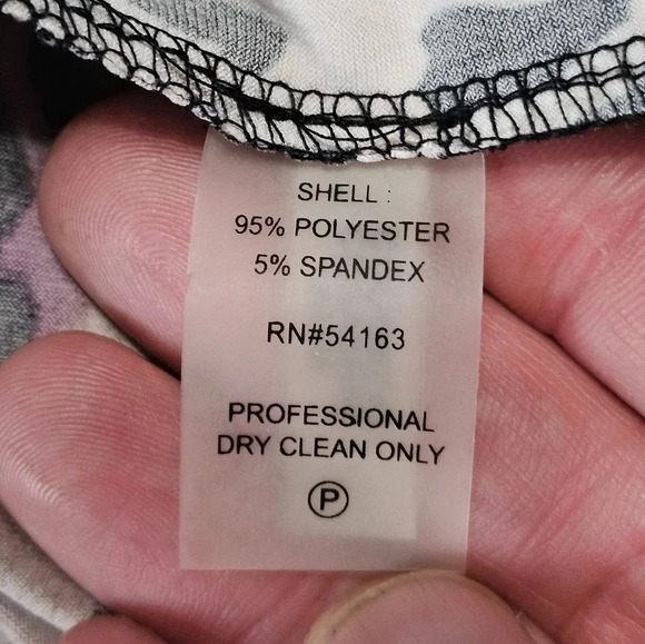 Calvin Klein Size 6 Purple Leopard Print Faux Wrap Dress Cocktail Party Vintage - Picture 6 of 9